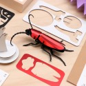 Insecte DIY Rosalia Beetle Rouge - Assembli