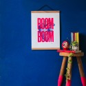 Sérigraphie Boom Boom Rose Fluo A3