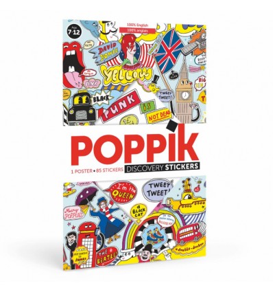 Poster & stickers 100% English - Poppik