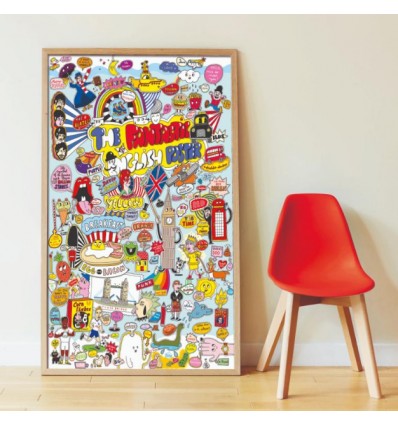 Poster & stickers 100% English - Poppik