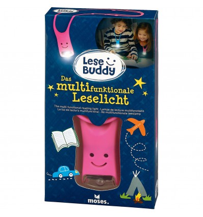 Lampe de lecture LED multifonctions rose