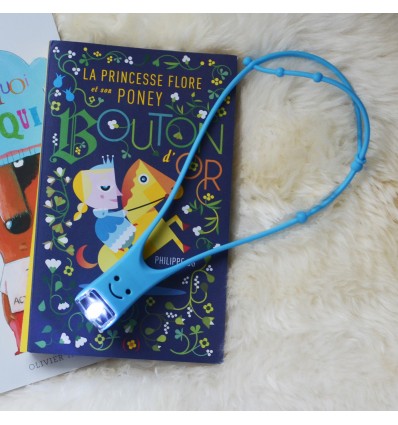 Lampe de lecture LED multifonctions bleue