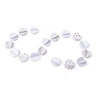 Guirlande cercles 3D pois dorés - Artyfete 2