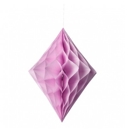 Losange alvéolé rose - Artyfete