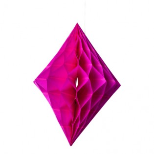 Losange alvéolé fuchsia - Artyfete