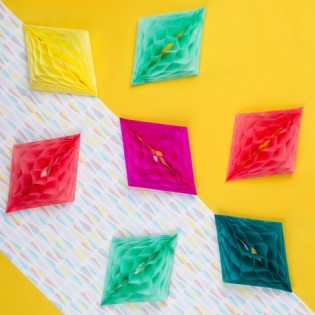 Losange alvéolé fuchsia - Artyfete 2