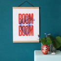 Sérigraphie Boom Boom Rouge A3