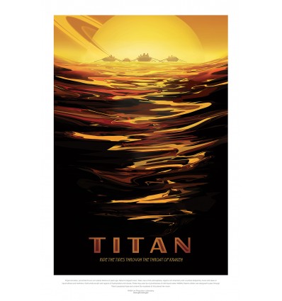 Affiche NASA - Mission Titan
