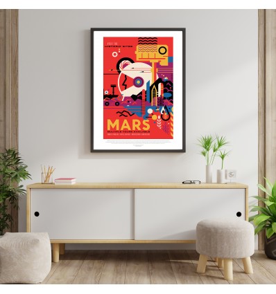 Affiche NASA - Mission Mars