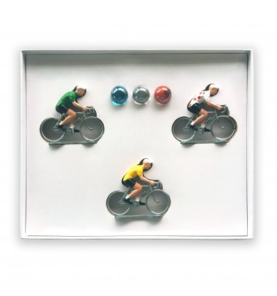 Coffret 3 cyclistes Tour de France - Bernard & Eddy