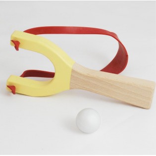 Lance-pierre jaune en bois - Me & Mine