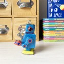 Robot tambour bleu vintage