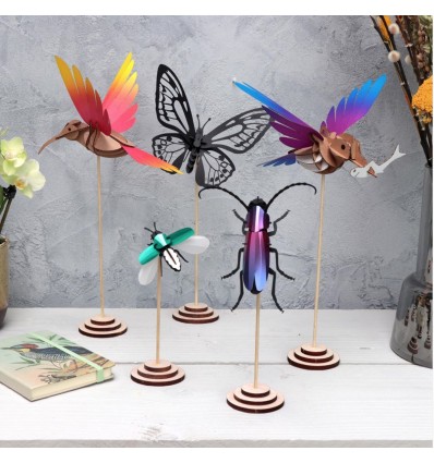 Oiseau DIY Colibri Rouge & Jaune - Assembli