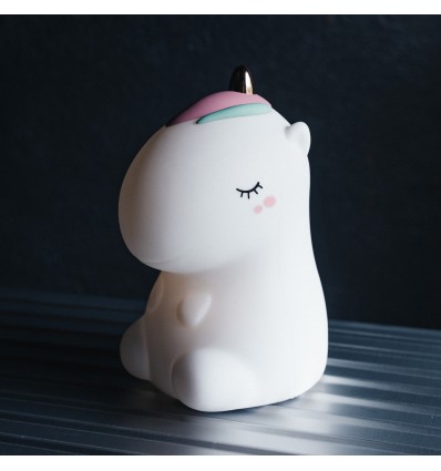 Veilleuse souple Licorne blanche - Little L