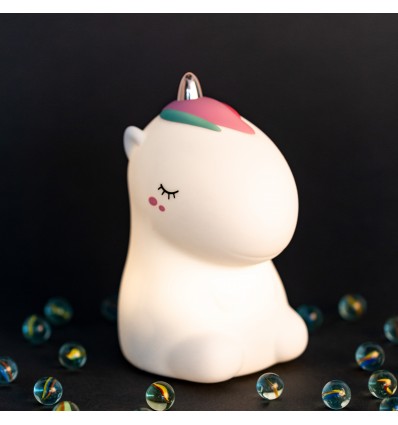 Veilleuse souple Licorne blanche - Little L