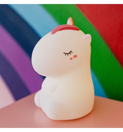 Veilleuse souple Licorne blanche - Little L