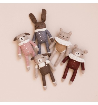 Doudou Chat maillot moutarde - Main Sauvage