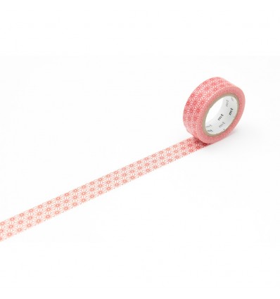 Masking tape fleurs rouges