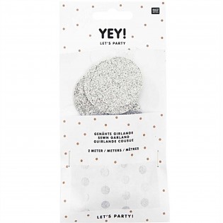 Guirlande ronds pailletés argentés - Rico Design 2