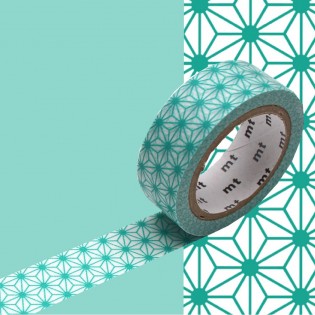 Masking Tape Asanoha vert