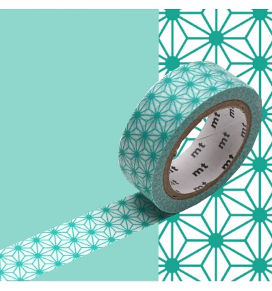 Masking Tape Asanoha vert