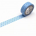 Masking Tape Asanoha bleu clair