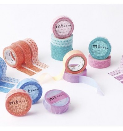 Masking Tape Asanoha bleu clair