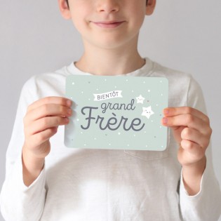 Carte "Bientôt grand frère" - Zü (zu)