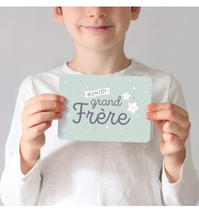 Carte "Bientôt grand frère" - Zü (zu)