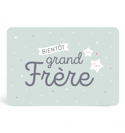 Carte "Bientôt grand frère" - Zü (zu)