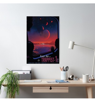 Affiche NASA - Trappist 1er
