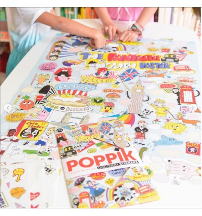 Poster & stickers 100% English - Poppik