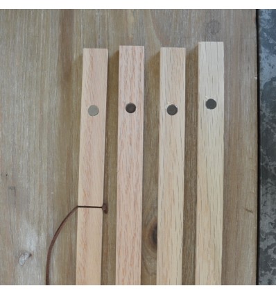 Porte affiche aimanté bois naturel 50 cm
