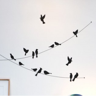 Kit de pliage papier de 22 oiseaux noirs - Assembli 2