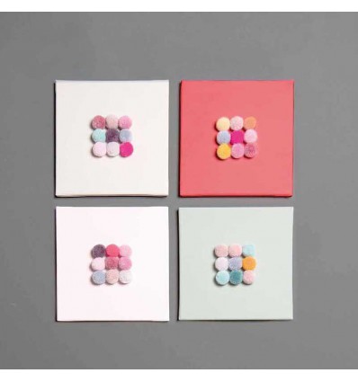 Set de pompons laine Jolly Xmas - Rico Design