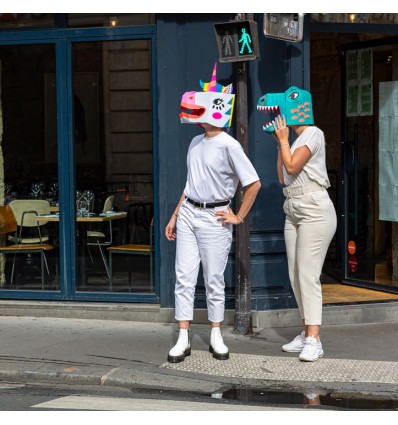 Masque 3D en carton Licorne - Omy