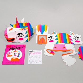Masque 3D en carton Licorne - Omy 2