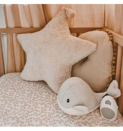 Peluche Bruits Blancs baleine grise - Flow