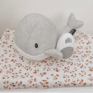Peluche Bruits Blancs baleine grise - Flow