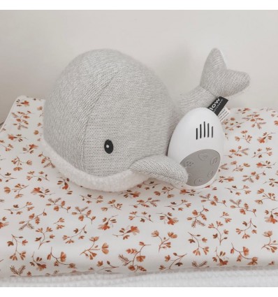 Peluche Bruits Blancs baleine grise - Flow
