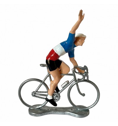 Figurine cycliste Vainqueur Champion de France - Bernard & Eddy