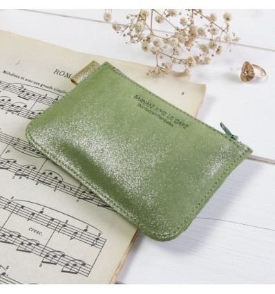 Porte-monnaie pailleté Amande - Barnabé aime le café