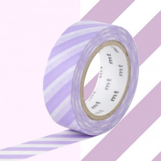 Masking Tape Rayures Lilas