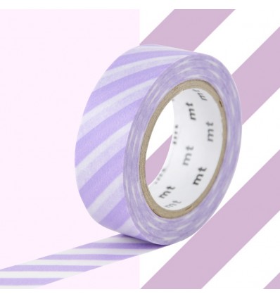 Masking Tape Rayures Lilas