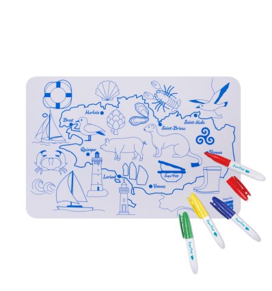 Mini set de table silicone Bretagne - Super Petit