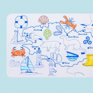 Mini set de table silicone Bretagne - Super Petit