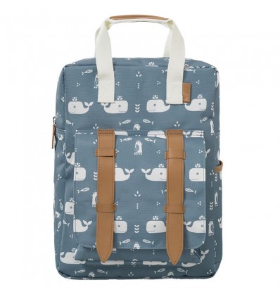 Grand sac à dos Baleine Bleue - Fresk
