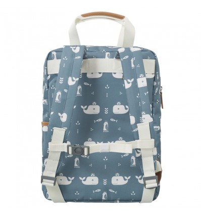 Grand sac à dos Baleine Bleue - Fresk