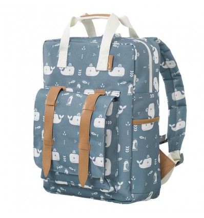 Grand sac à dos Baleine Bleue - Fresk