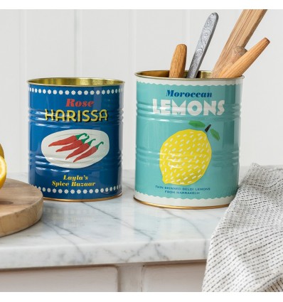 Set de 2 pots en métal Lemons et Harissa - Rex